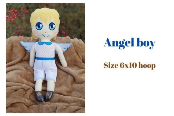 Christmas Angel Boy Doll ITH