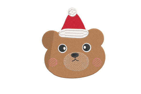 Christmas Bear Face