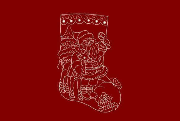 Christmas Santa Stocking Embroidery Design Review
