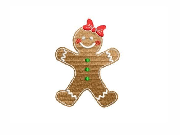 Gingerbread Embroidery Design