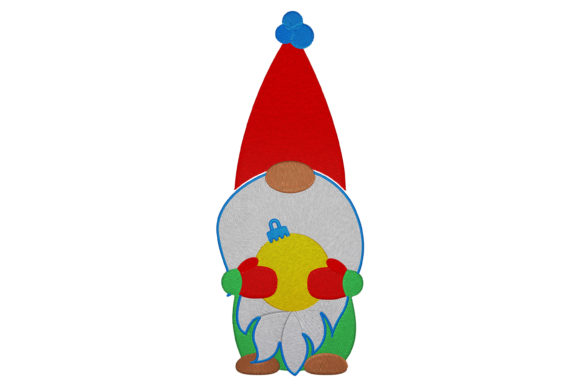 Gnome with Christmas Ball